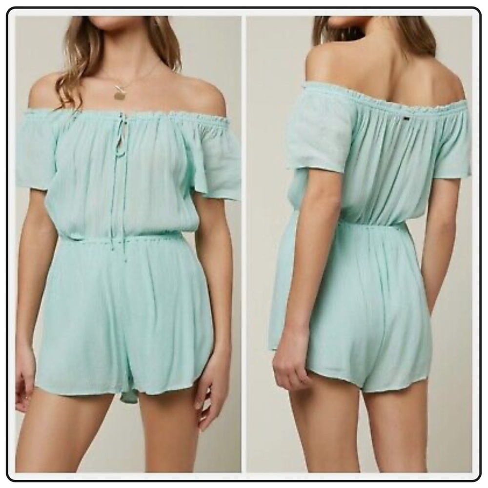 O'Neill Off-Shoulder Light Blue Dress